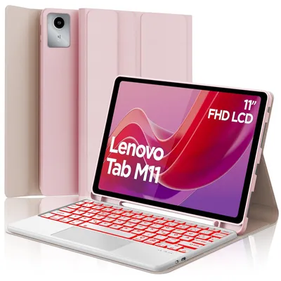 Produktbild von Hülle Tastatur für 11 Zoll 2024 TB330FU TB330XU hülle mit tastatur Rosa Tab M11