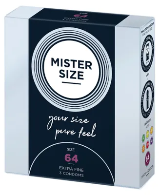 Obrázok produktu pre MISTER.SIZE 64 mm kondómy 3 kusy