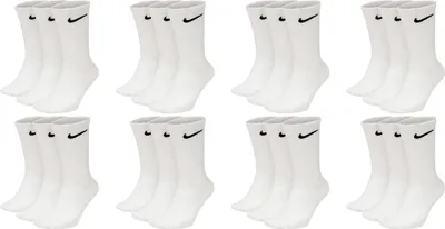 Produktbild von 12 Paar Nike Everyday Lightweight Crew SX7676 Tennis Socke - Farbe: weiß - Größe: 42-46