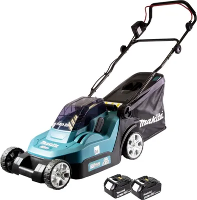 Produktbild von Makita DLM 382 T2 Akku Rasenmäher 36 V ( 2x 18 V ) 38 cm 40 l + 2x Akku 5,0 Ah -  ohne Ladegerät