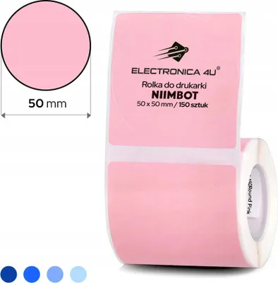 Obrázek produktu pro Samolepicí štítky samolepky pro Niimbot B1 B4 B21 B3S B31 50x50 kulaté