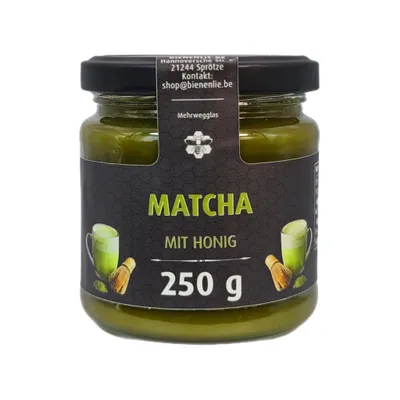 Produktbild von Matcha mit Honig 250g | cremiger Honig mit Matcha | süße Geschenk Idee vom Imker