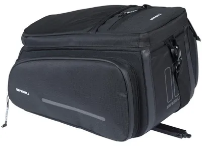 Image de Basil Sacoche de porte-bagages Move MIK Plaque d'adaptation noire Sacoche de rehausse dépliable
