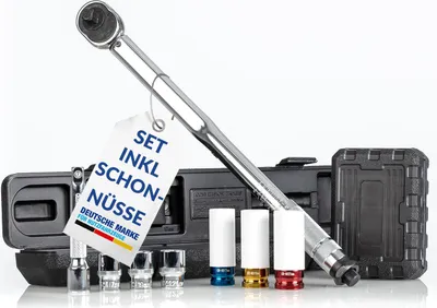 Produktbild von Drehmomentschlüssel 1/2" Zoll 40-210Nm 17 19 21mm Drehmoment Stecknüsse