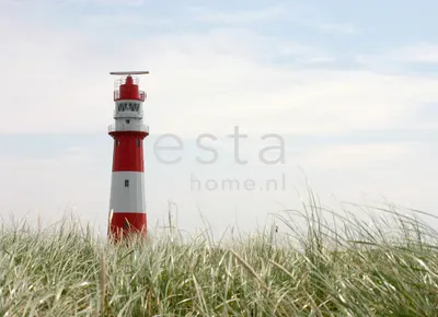 Obrázok produktu pre ESTAhome Fototapeta maják červená, biela a zelená 372 x 270 cm