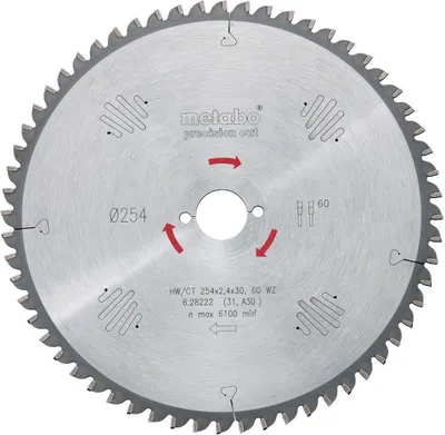 Productafbeelding van Metabo PrecisionCutProf 254x30, 48 WZ 5neg