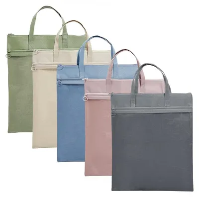 Produktbild von 5 Farben Mesh Taschen mit Reißverschluss - A4 Dokumententasche