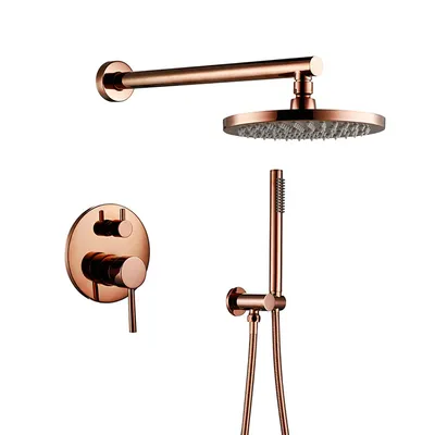 Immagine prodotto di Miscelatore da incasso per doccia in ottone oro rosa ROSIE shower