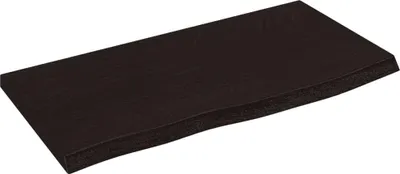 Produktbild von vidaXL Waschtischplatte Dunkelbraun 60x30x2 cm Massivholz Behandelt