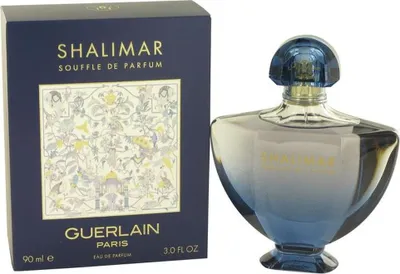 A product shot of a perfume bottle and its box, presented side-by-side on a white background.