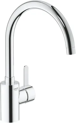 Produktbild von GROHE Eurosmart Cosmopolitan, Chrom, Edelstahl, Hebelgriffe, Einzelbild, 1/2", Keramik