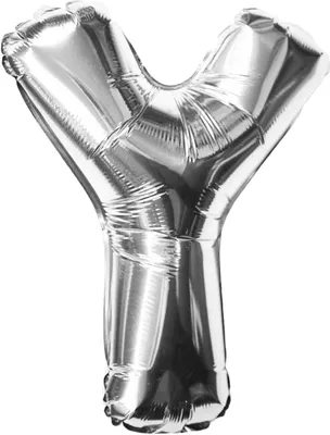 Produktbild von Oblique Unique Folien Luftballon Buchstabe Y Geburtstag Silber Hochzeit Party Deko Ballon - silber
