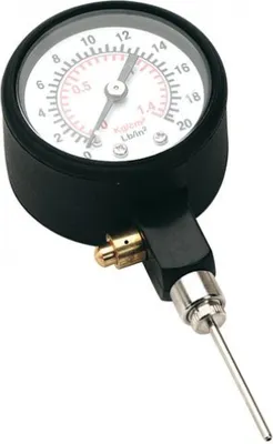 Produktbild von Precision Balldruckmesser schwarz - Luftdruckmesser für Sportbälle