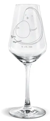 Produktbild von Mr. & Mrs. Panda Weinglas Avocado Pfeifen - Transparent - Geschenk, wein glas, Weißwein Kelch, Weißweinkelch, Schwanger, Abnehmen, Für, Diät