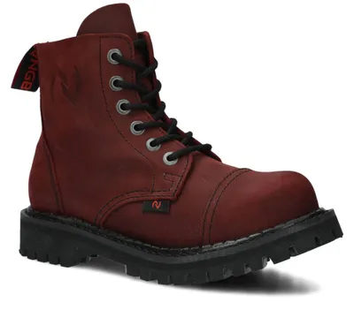 Produktbild von NAGABA Stahlkappenschuhe Damen Herren Stiefel 6H - Leder - Kastanienbraun - 46