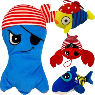 Produktbild von 4er Set Piraten Kuscheltier - ca. 20 cm