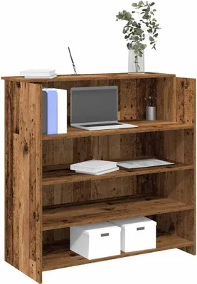 Produktbild von Möbel Empfangstheke Altholz-Optik 100x50x103,5 cm Holzwerkstoff - Schreibtische &56002