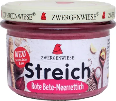 Produktbild von Zwergenwiese Streich Rote Bete-Meerrettich  180g