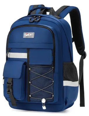 Produktbild von Ergonomischer Schulrucksack für Jungen und Jugendliche, wasserabweisend, geeignet für Laptops bis 15,6 Zoll