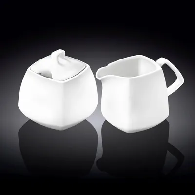 Produktbild von Wilmax Zucker- und Milch Set Weiß Porzellan Ilona WL-995028/2C