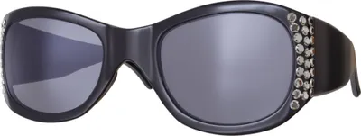 Produktbild von Gil Damen Sonnenbrille Retro Strasssteine Sommer Urlaub a0558 Schwarz 02