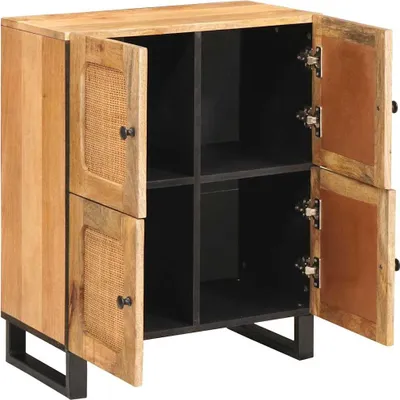 Obrázek produktu pro vidaXL Příborník s úložným prostorem hnědý 60 x 33 x 75 cm masivní mangové dřevo