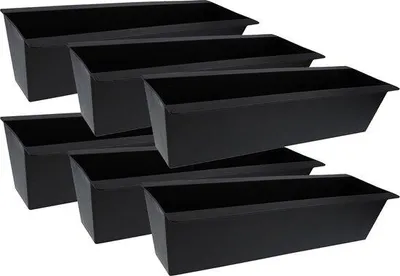 Immagine prodotto di Set di palette in plastica, 6 pezzi, 38 x 9 x 13 cm, resistente alle intemperie, per uso interno ed esterno