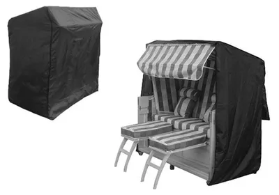 Produktbild von Schutzhülle Abdeckplane Gartenmöbel Schutzplane Strandkorb 175x135x105