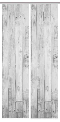 Produktbild von VISION S LIZZA Schiebegardine, halbtransparente Bambus-Optik, 260x60 cm, grau, Holzmotiv