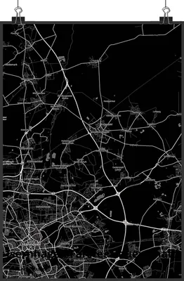 Produktbild von Mr. & Mrs. Panda Bild Isernhagen Farster Bauerschaft DIN A1 - Geschenk, drucke, wanddeko, Wandbild, Plakat, Stadt Dorf Karte Landkarte Map Stadtplan, Wanddekoration