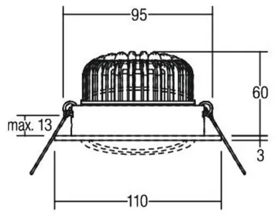 Immagine prodotto di BRUMBERG 12395073 12395073 Lampada da incasso a LED 12 W, bianco
