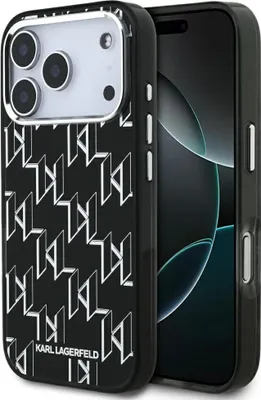 Image de KARL LAGERFELD case passend für IPHONE 17 Pro Max compatible with MagSafe KLHMP17XHMIKLMEK (IML KL Monogram) black