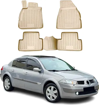 Zdjęcie produktu dla 2002-2009 Renault Megane dywaniki podłogowe TPE beżowe 4 szt