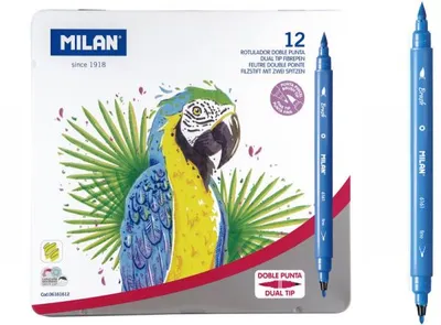 Obrázok produktu pre Fixky S 2 Hrotmi 12 Farieb 06161612 Milan