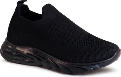 Produktbild von topschuhe24 2366 Damen Plateau Sneaker Light Slipper, Farbe:Schwarz, Größe:37 EU