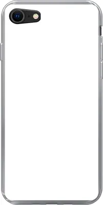 Produktbild von MuchoWow® Handyhülle Schutzhülle Hülle für Telefoonhoesje iPhone 8 Weiß - Farben - Neutral Silikon Softcase Handy Hülle - Schutzhaube