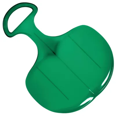 Produktbild von Lenkschlitten für Kinder & Erwachsene - robuster Poporutscher mit Griff für die Wintertage - Schlitten  Germany - trend-grün PP