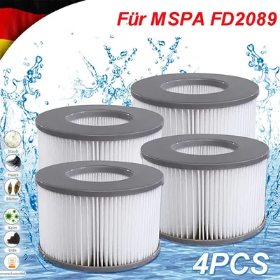Obrázek produktu pro 4 ks filtrů do vířivky pro MSpa, nafukovací bazény, kazetové filtry, vylepšená verze, vhodné pro MSpa a všechny současné vířivky