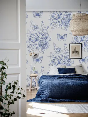 Produktbild von Coloray Fototapete 250x250 cm Latextapete Magicstick - BlumenmotivenButterfliesphoto.