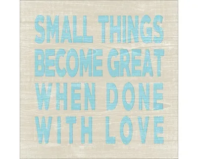 Produktbild von Glasbild Small Things Become 50x50 cm