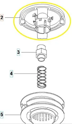 Image de Boîtier de tête supérieur Husqvarna T45 T45X 544972801