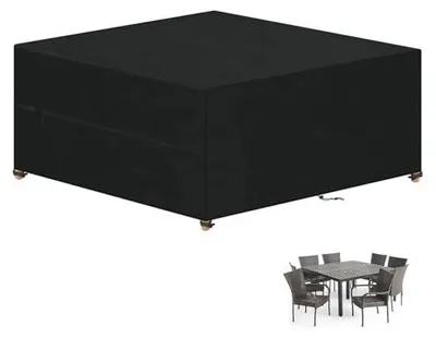 Zdjęcie produktu dla Pokrowiec na meble ogrodowe stół 250X250X90 cm wodoodporny UV oxford 420D