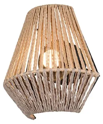 Immagine prodotto di Applique LED, filo di carta, marrone, a batteria, L 18,5 cm