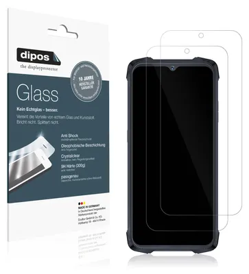 Obrázek produktu pro 2x ochranná fólie pro Cubot KingKong 9 - Anti-Shock 9H Film dipos Glass Plastic Glass