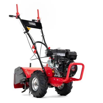 Zdjęcie produktu dla Glebogryzarka spalinowa LEHMANN BOAR 4100W, silnik Loncin 196cc. Napęd na koła, 3 biegi (F/N/R), szer. 48cm, głębokość do 28cm. 12 noży, tylny napęd