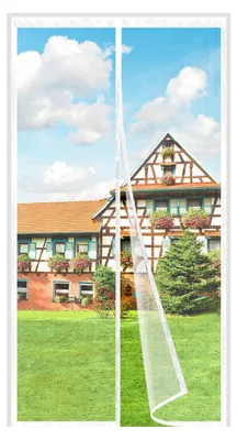 Productafbeelding van Vliegenhor voor balkondeur, 140x215 cm, bescherming tegen insecten zonder boren