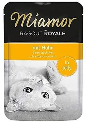 Produktbild von Miamor Ragout Royale Katzenfutter Huhn 22x100g Premium Nassfutter