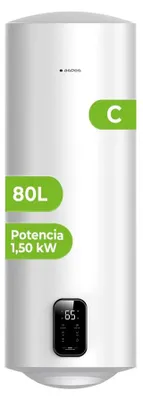 Elektro-Boiler 80 L, 1500 W, Emaille-Tank, digital, weiß