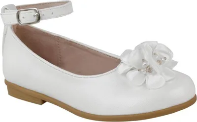 Produktbild von Where´s That From - Mädchen Riemchenschuhe "Lacen", Blumen WM353 (33 EU) (Weiß)