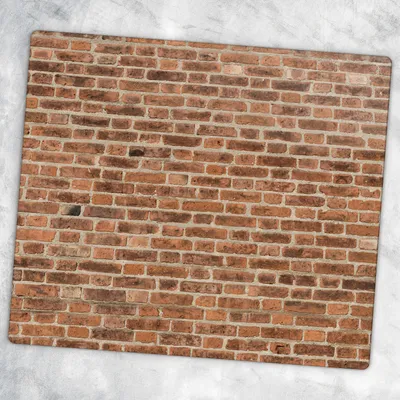 Produktbild von Glas-Herdabdeckplatten Glaskeramikkochfeld-Abdeckung Spritzschutz Glas 60 cm x 52 cm - Brown Mauer Ziegel